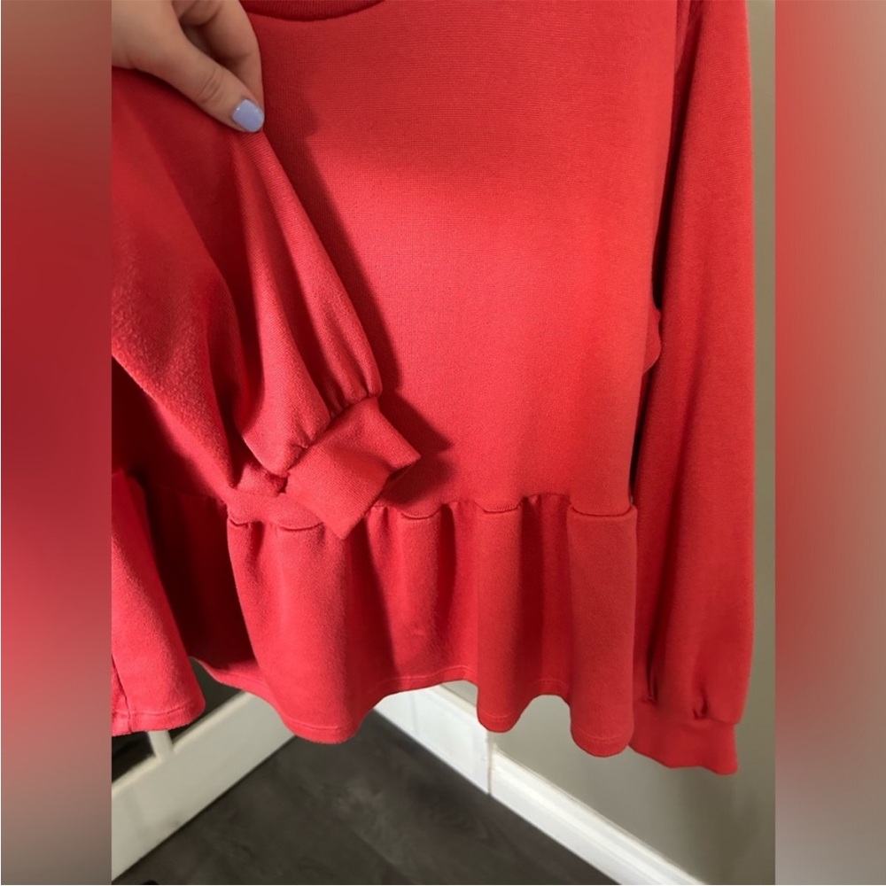 Joe Fresh x Jillian Peplum LS Top (L) - Picture 5 of 6